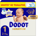 (516 Pañales + 2.592 Toallitas) Mega Pack Familiar Dodot Sensitive + Pure Aqua