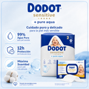 (516 Pañales + 2.592 Toallitas) Mega Pack Familiar Dodot Sensitive + Pure Aqua
